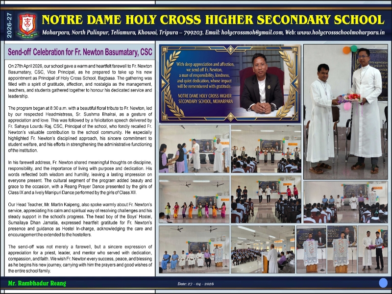 Send-off Celebration for Fr. Newton Basumatary, CSC