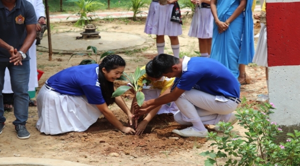 Notre Dame Holy Cross High School celebrated  Van Mahatsava on 20th July 2019  