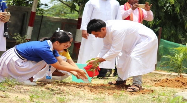 Notre Dame Holy Cross High School celebrated  Van Mahatsava on 20th July 2019  